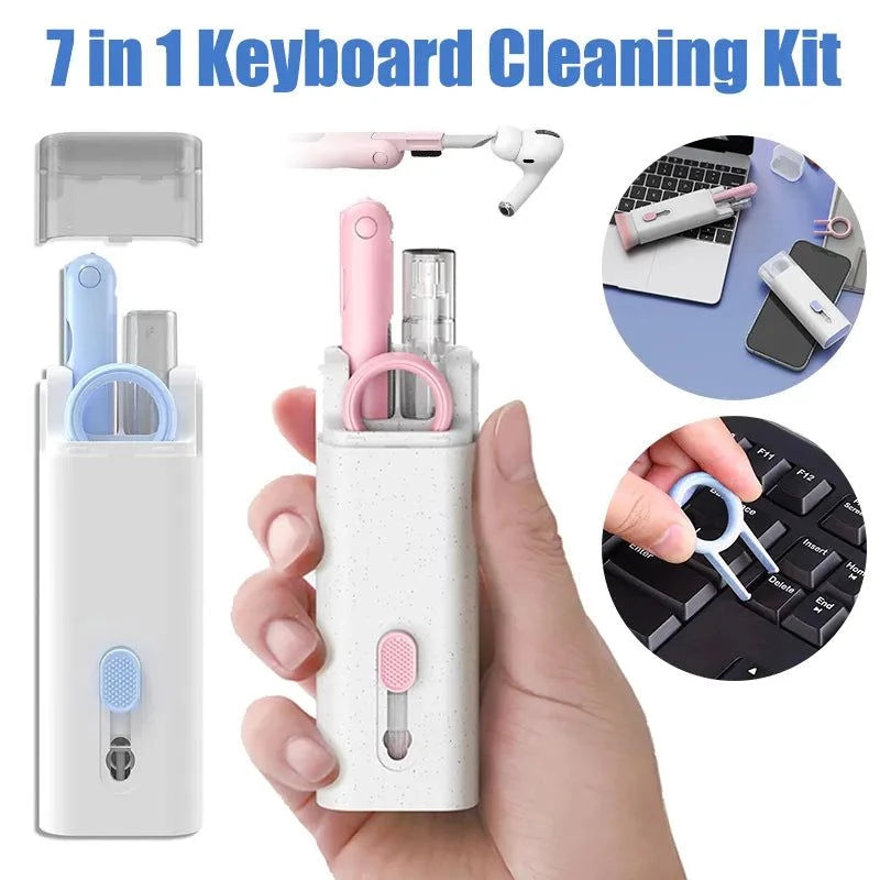 Laptop Cleaner Keyboard Cleaner Kit, 7 in 1 Electronic Cleaner Kit for  Airpod Pro Earbuds Phone Computer, Multi-Function Cleaning Kit for Keyboard